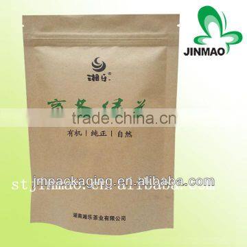 High quality and custom printed kraft paper tea bag/brown kraft paper bags/kraft paper stand up tea bag