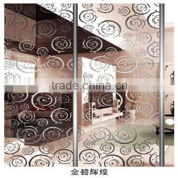 Acid Transparent Titanium Pattern Mirror Glass photo-5