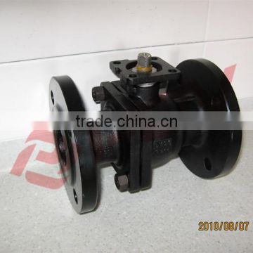 high quality wcb high platform manual flange ball valve