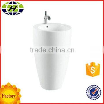 ceramic bathroom sanitary ware stand pedestal big wash basin