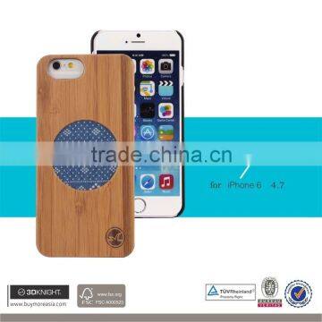 3D Knight Unique Design Case for Iphone 6 6S, Import Logs Wooden Bamboo with Jeans for Ultra Slim iPhone Case