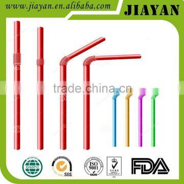 5*210mm flexible artistic colorful drinking straws can customized