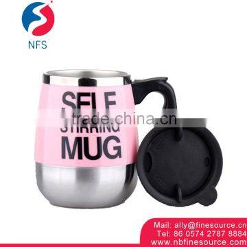 High Quality 450ml Round Design Auto Wholesale Travel Stainless Steel Coffee Mug