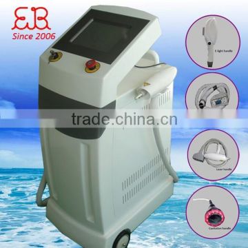 10 Inch Screen High 690-1200nm Quality E-light IPL+RF+Laser+Cavitation Machine Salon