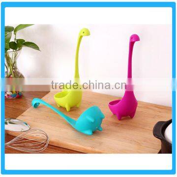 Top Quality Cartoon Shape Spoon,Food Grade Plastic Soup Spoon Nessie Laddle