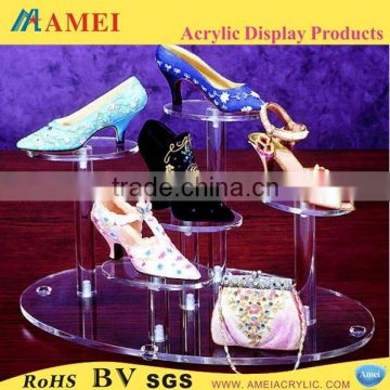 2013 hot acrylic commercial shoe display/customized acrylic commercial shoe display/acrylic commercial shoe display manufacturer