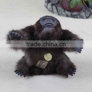 Garden Decoration Furry Animal Resin Gorilla Logo Toy