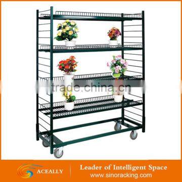 4 Tier Metal Flower Display Cart Shelves Stands photo-6