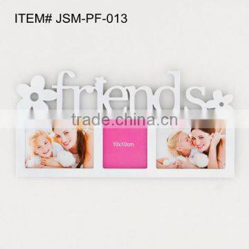 FRIENDS with 3 photos plastic photo frame