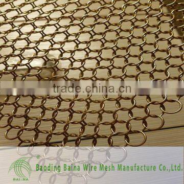 Decorative lmetal rings for curtains/fringe curtain