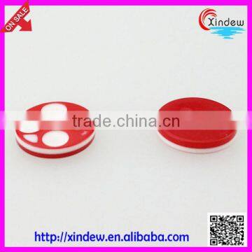 Top Quality Plastic Fashion Red Back Resin Button photo-3