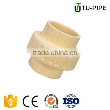 industry water supply system ivory yellow CPVC union Pipe Fittings