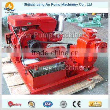 diesel engine trailer mounted self priming pump