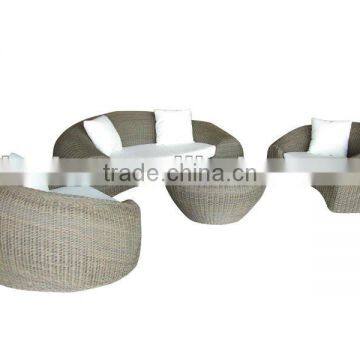 outdoor round rattan sofa