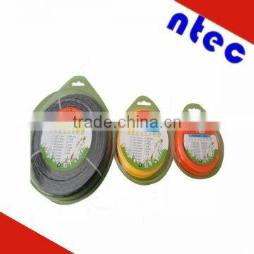 2.5mm round Nylon Grass Trimmer Line with blister package