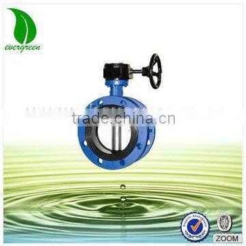 Gear type cast iron stainless steel carbon steel butterfly valve