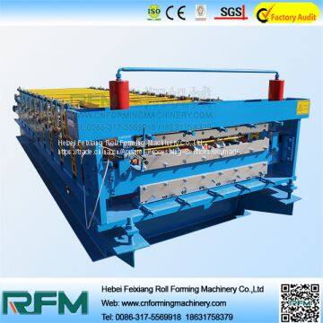 metal roof double layer roll forming machine