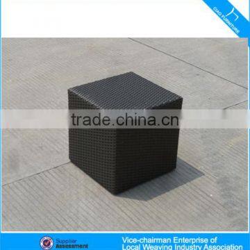 Cheap Outdoor Furniture Wicker Garden Rattan Square Table and Cube Chair photo-6