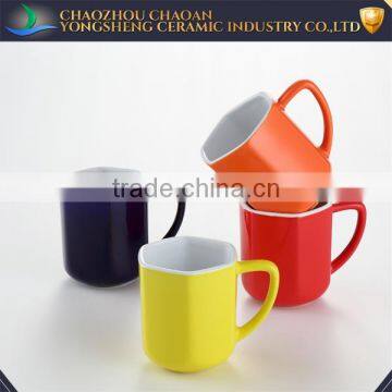 Wholesale different color glazed 12oz Ceramic drinking snack cup factory