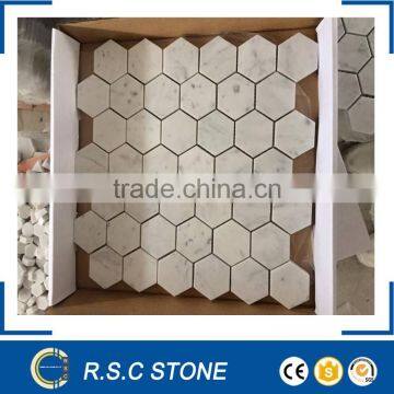 good price carrara white marble mosaic