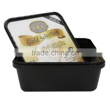 Plastic Ice Cream Packaging Design,Tamper Evident Ice Cream Plastic Container Square Packaging photo-4
