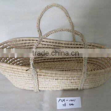 Portable Straw Baby Carrier Basket photo-3