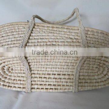 Hot Sell Handmade Maize Baby Moses Basket High Quality Baby Carry Basket photo-3