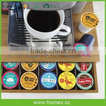 Salable Bamboo Coffee Pod Caddy/ HOMEX - FSC,BSCI photo-3