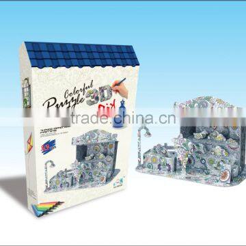 newly-developed 3D painting paper puzzle for kids LT8883B