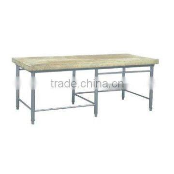 stainless steel kitchen wood chopping board top working table