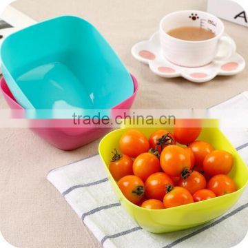 colorful plastic fruit bowl snack tray nut bowl candy tray salad bowl plastic