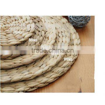 Round Water Hyacinth Dinner Pad Mat Placemat Tablemat for Wedding photo-6