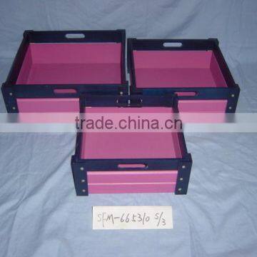 High Quality Wooden Receive Magazine Basket photo-4