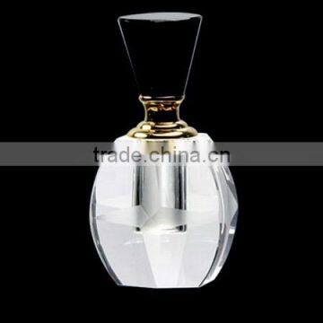 Promotional gifts perfume bottles crystal with black top