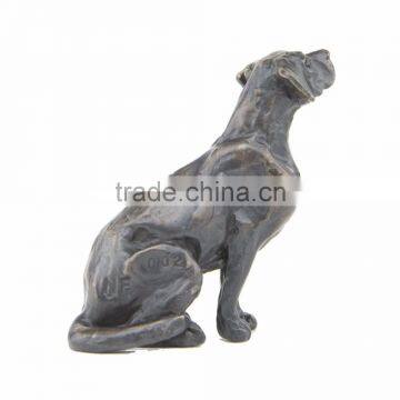 Old Style Brass Dog Sculpture photo-3
