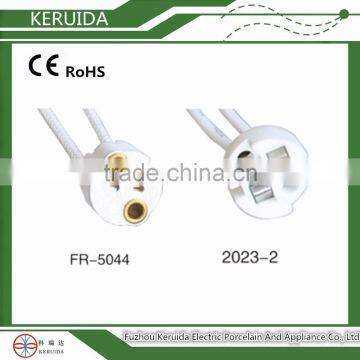 porcelain electrical light fittings parts with electrical cord