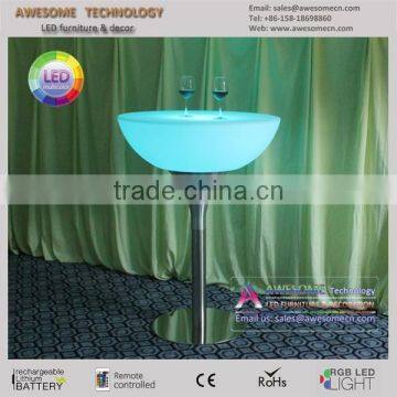 Metal Frame Table, Metal Legs Led Bar Table photo-2