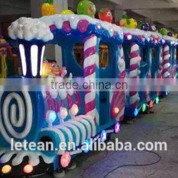 Children Amusement Candy Theme Park Equipment Ride Electric Kids Train For Sale LT-7051