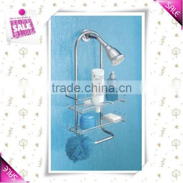 2-Tier modern stainless steel hanging bathroom show caddy from china