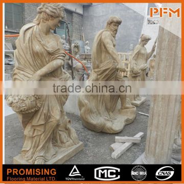 2015 on sale in stock wholesale hand carved ancient style natural Chinese limestone sculptures