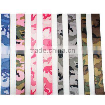 High Quality Printed Colored Polyester Webbing Strap for Pet Collar Leash,woven Polyester Webbing for Dog Collar Leash photo-2