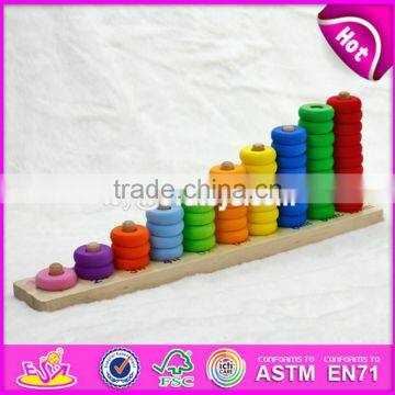 2017 New Design Preschool Stacking Blocks Wooden Baby Toys W13D125 photo-5