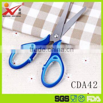 Factory price good quality rubber coating PP handle students scissors