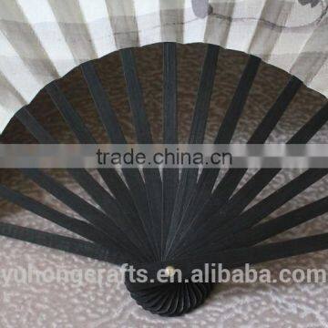 Low Price Craft Chinese Bamboo Silk Fan Factory photo-4
