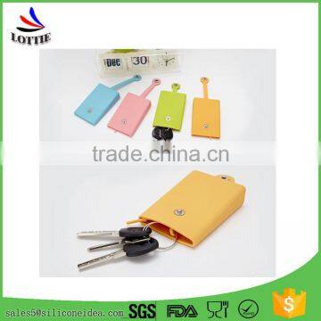 Custome Colorful Silicone Bag Novelty Silicone Card Bag Lovely Silicone Key Bag photo-6