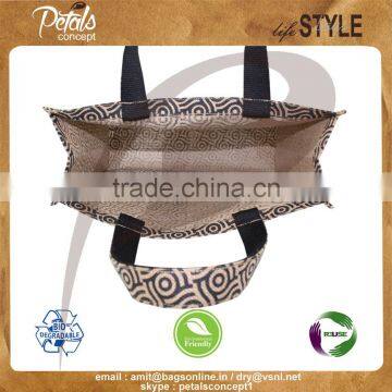 2017 Fancy Jute Tote Bag for Men photo-5
