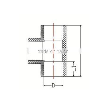 HIGH QUANLITY EQUAL TEE OF PVC GB STANDARD PIPES & FITTINGS FOR WATER SUPPLY photo-2