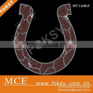 rhinestone transfer horse shoe, rhinestone hotfix motifs