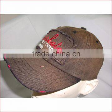 100% octton Wholesale Enzyme Washed Distressed Baseball Cap with embroidery LOGO