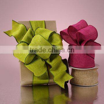 Wholesale 9mm Decorative Celebrate it Jute Burlap Ribbon for Party photo-2